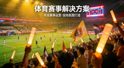 足球赛事现场 球迷欢呼 体育赛事解决方案